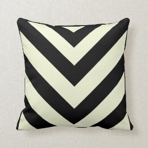 Black and White Chevron Pattern Pillows