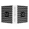 Black and White Chevron with Custom Monogram.