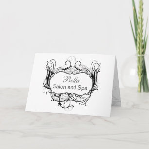 black and white Chic Business Thank You Cards