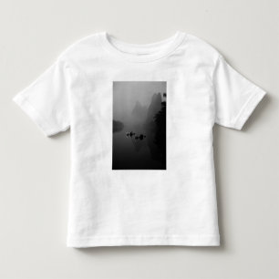 Black and white, China, Li River, Fisherman on Toddler T-shirt