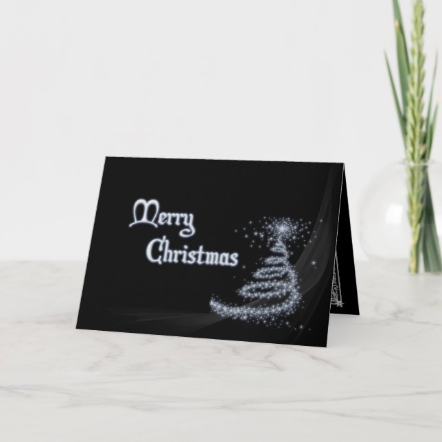 Black and white Christmas card (Front)