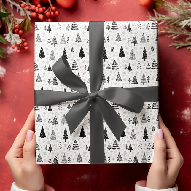 Black and White Christmas Wrapping Paper Set of 3 (Creator Uploaded)