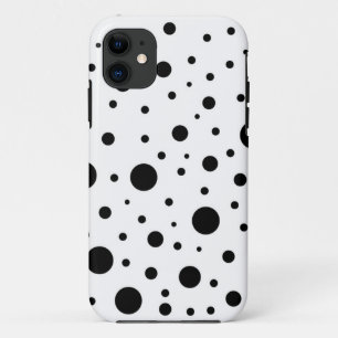 Black and White Circle Design iPhone 11 Case