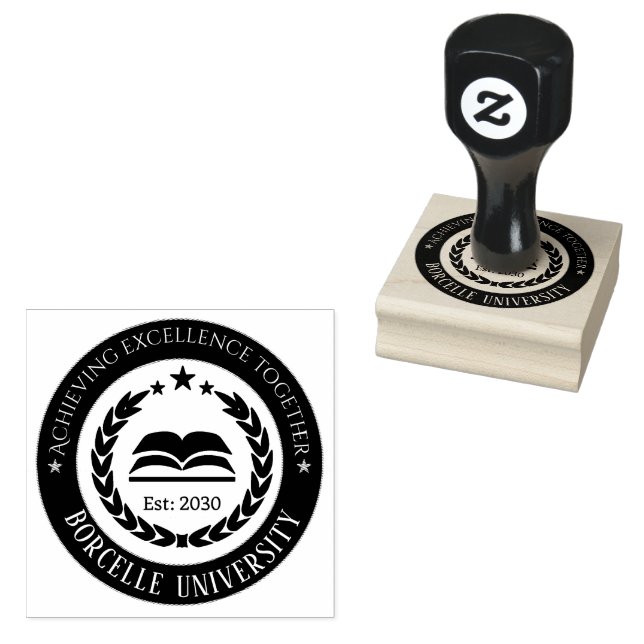 Black and White Circle Professional Stamp Logo (Stamped)