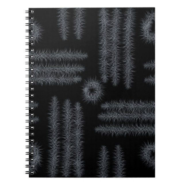 Black and white circles and lines notebook (Front)