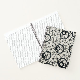 Black and White Circles Notebook