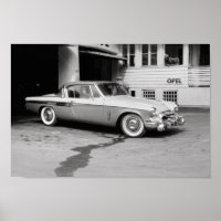 Black and White Classic Car 1968 Europe