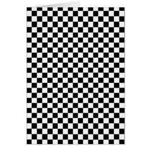Black and White Classic Chequerboard by STaylor