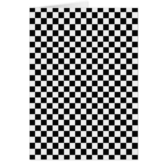 Black and White Classic Chequerboard by STaylor (Front)