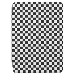 Black and White Classic Chequerboard by STaylor iPad Air Cover