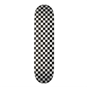 Black and White Classic Chequerboard by STaylor Skateboard