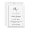 Black and White Classic Elegant Wedding