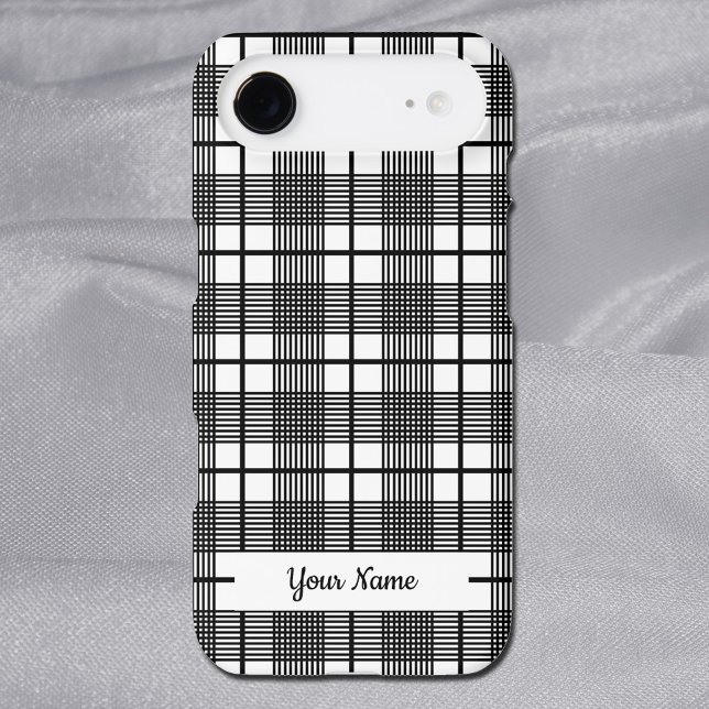 Black and White Classic Plaid Pattern Editable (Creator Uploaded)