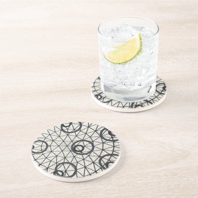 Black and White Coaster (Side)
