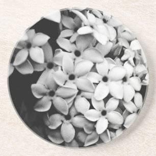 Black and white coaster