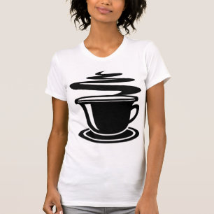 BLACK AND WHITE COFFEE T SHIRT