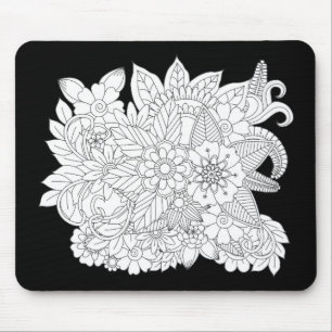 Black and White, Colour This  Mouse Pad
