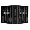 Black and white cooking utensil recipe binder book