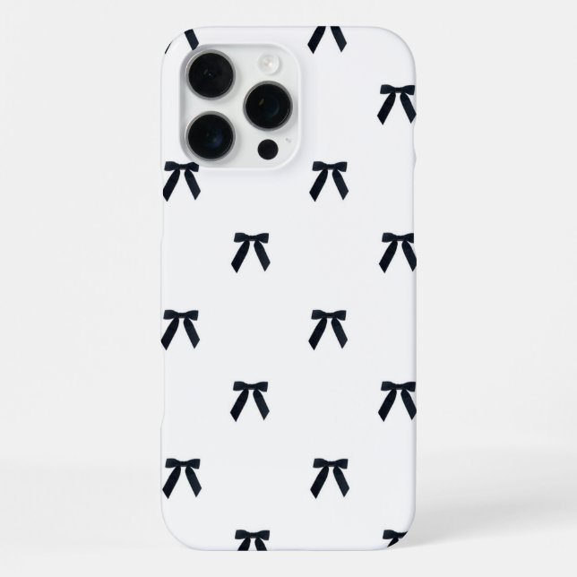 Black and White Coquette Girly Spring Summer  iPhone Case (Back)