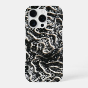 Black and White Coral II Abstract Nature Photo iPhone 16 Pro Case
