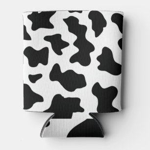 Black and White Cow Animal Pattern Can Cooler