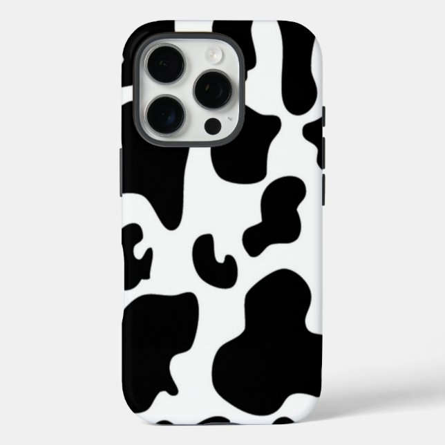 Black and White Cow Case-Mate iPhone Case (Back)