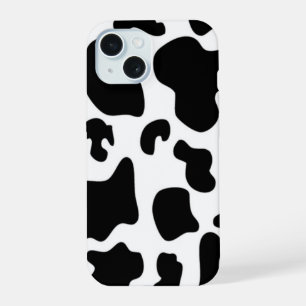 Black and White Cow iPhone 15 Case