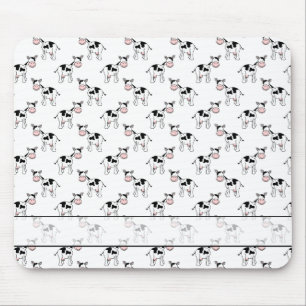 Black and White Cow Pattern. Mouse Pad