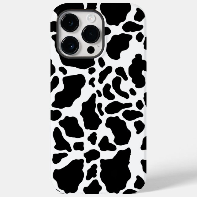 Black and White Cow Print Case-Mate iPhone Case (Back)