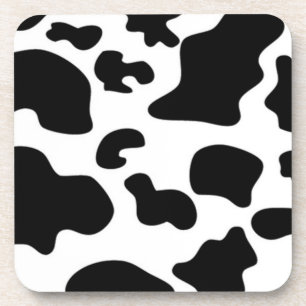 Black and White Cow print Coaster