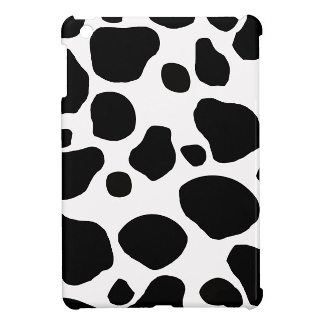Black And White Cow Print iPad Mini Case (Back)