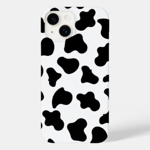 Black and white cow print iPhone case