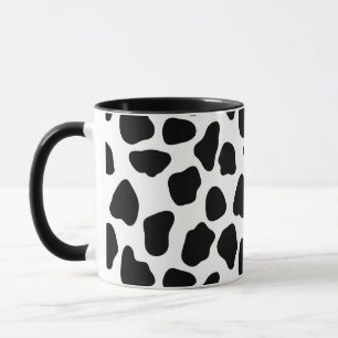 Black And White Cow Print Mug