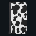 Black and White Cow print Samsung S4 Wallet Case<br><div class="desc">Black and White Cow print</div>