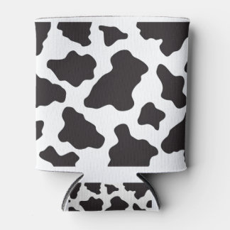 Black and White Cow Skin Can Cooler Beer Sleeve