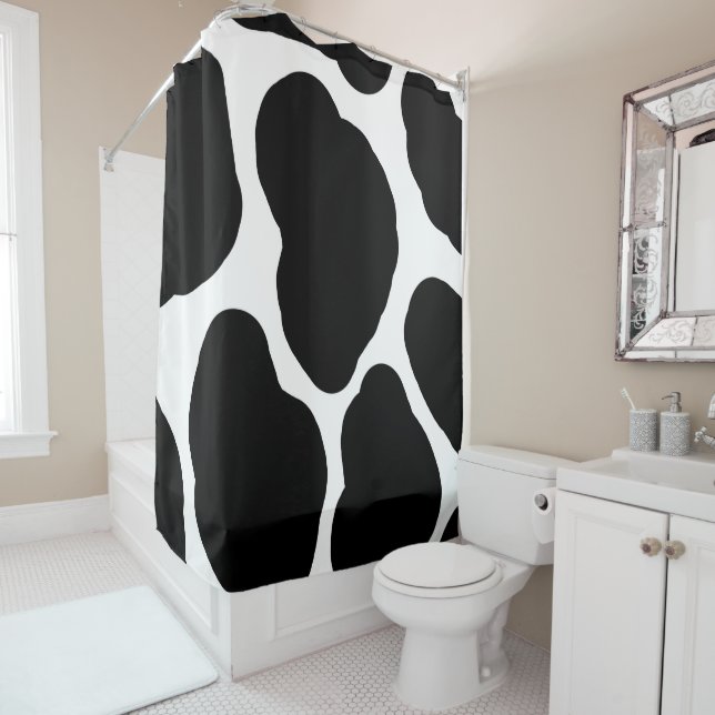 Black and White Cow Spots Southwestern Print  (In Situ)