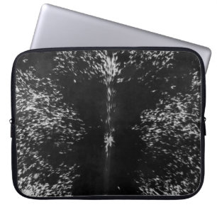 Black and White Cowhide Country Western Laptop Sleeve