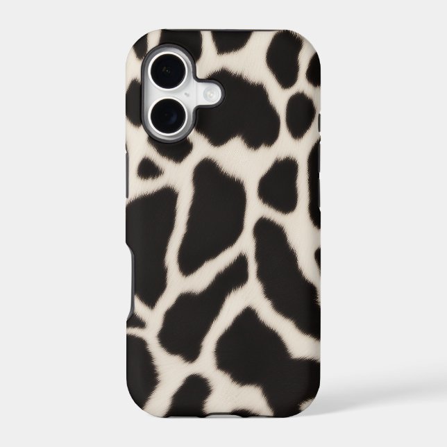 Black and white cowhide pattern (Back)