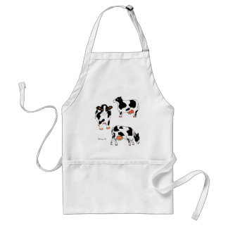 Black and White Cows Apron