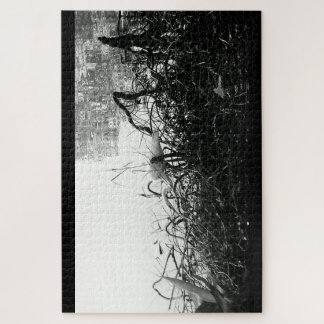 Black and White Crane Puzzle