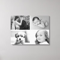 Black and White Custom 4 Photos grid