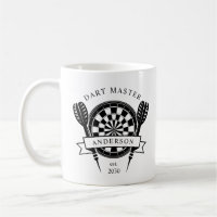 Black and White Custom Name Dart