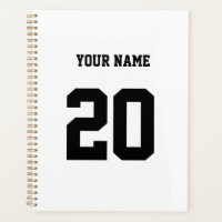 Black and White Custom Number and Name