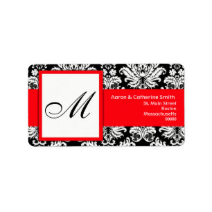 Black and White Customizable Address Labels