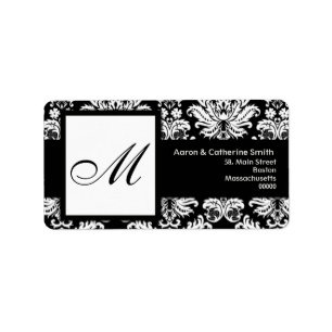 Black and White Customizable Address Labels