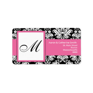 Black and White Customizable Address Labels