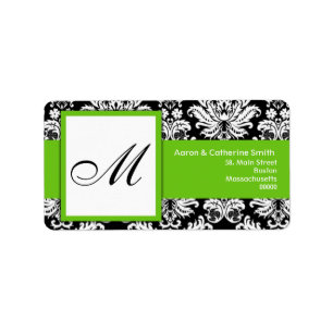 Black and White Customizable Address Labels