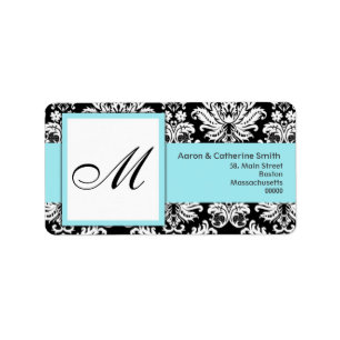 Black and White Customizable Address Labels