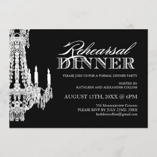 Black and White Customizable Party Invitations