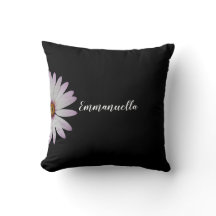 Black and White Daisy Personalized